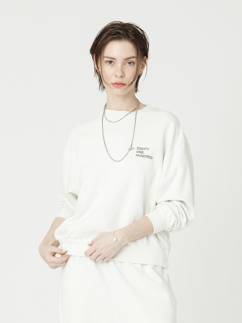 サステナブルコットン ロゴ スウェット プルオーバー（women） 詳細画像 ivory 1