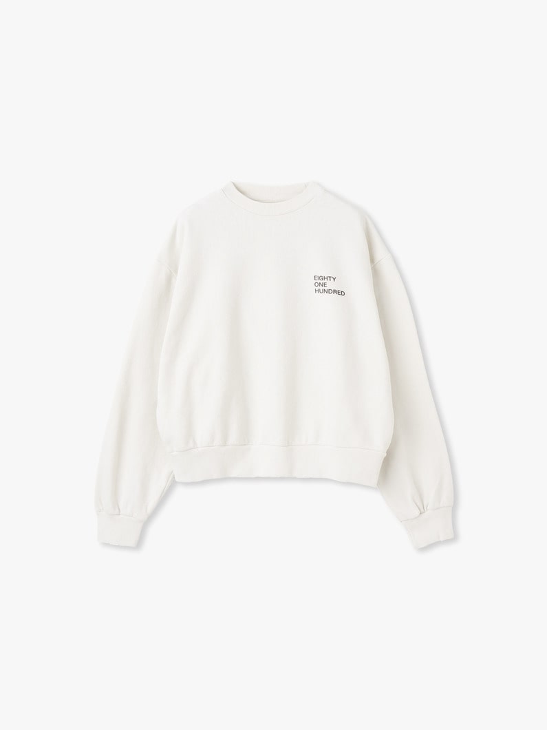 サステナブルコットン ロゴ スウェット プルオーバー（women） 詳細画像 ivory 4