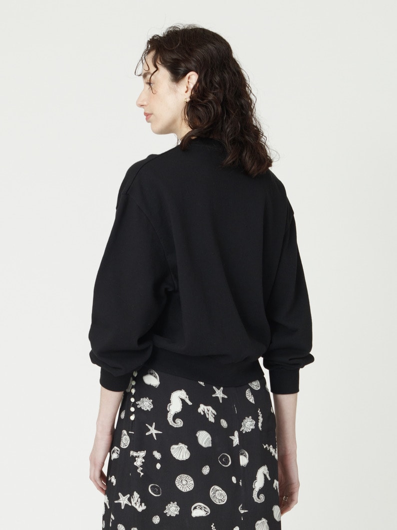 サステナブルコットン ロゴ スウェット プルオーバー（women） 詳細画像 black 2