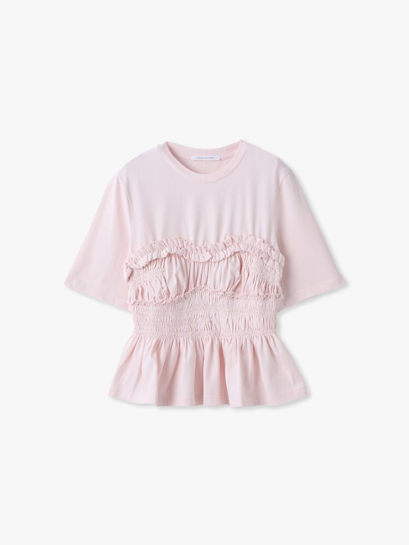 ヴィルデ ギャザートップ（ライトピンク） 詳細画像 light pink 1