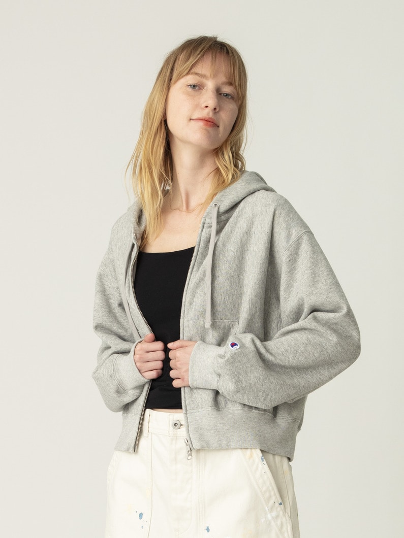 ダブルジップ フーディー 詳細画像 gray 2