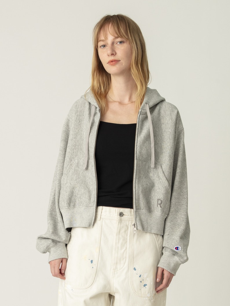 ダブルジップ フーディー 詳細画像 gray 3