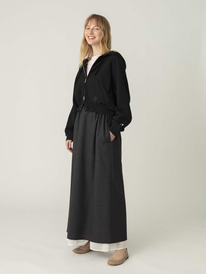 ダブルジップ フーディー 詳細画像 black 2