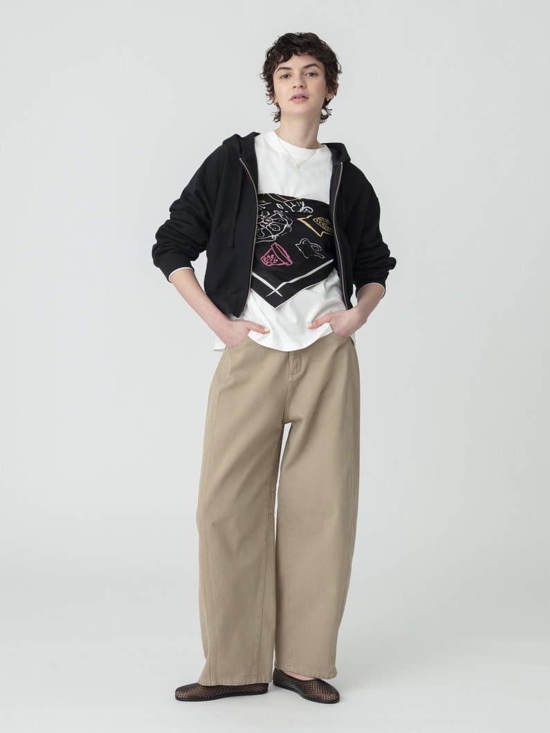 ダブルジップ フーディー 詳細画像 black 4