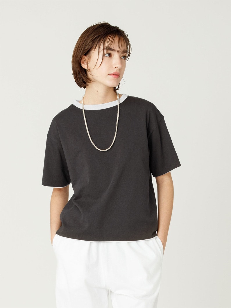 リバーシブル ティー 詳細画像 white 4