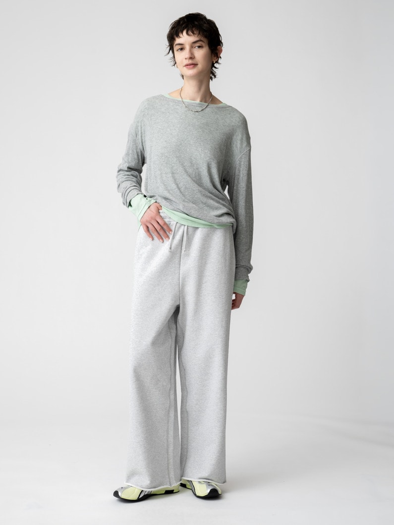 シアー クルーネック プルオーバー 詳細画像 top gray 3