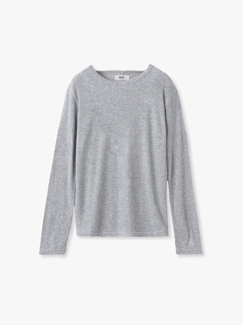 シアー クルーネック プルオーバー 詳細画像 top gray 6