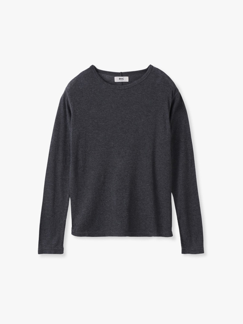 シアー クルーネック プルオーバー 詳細画像 charcoal gray