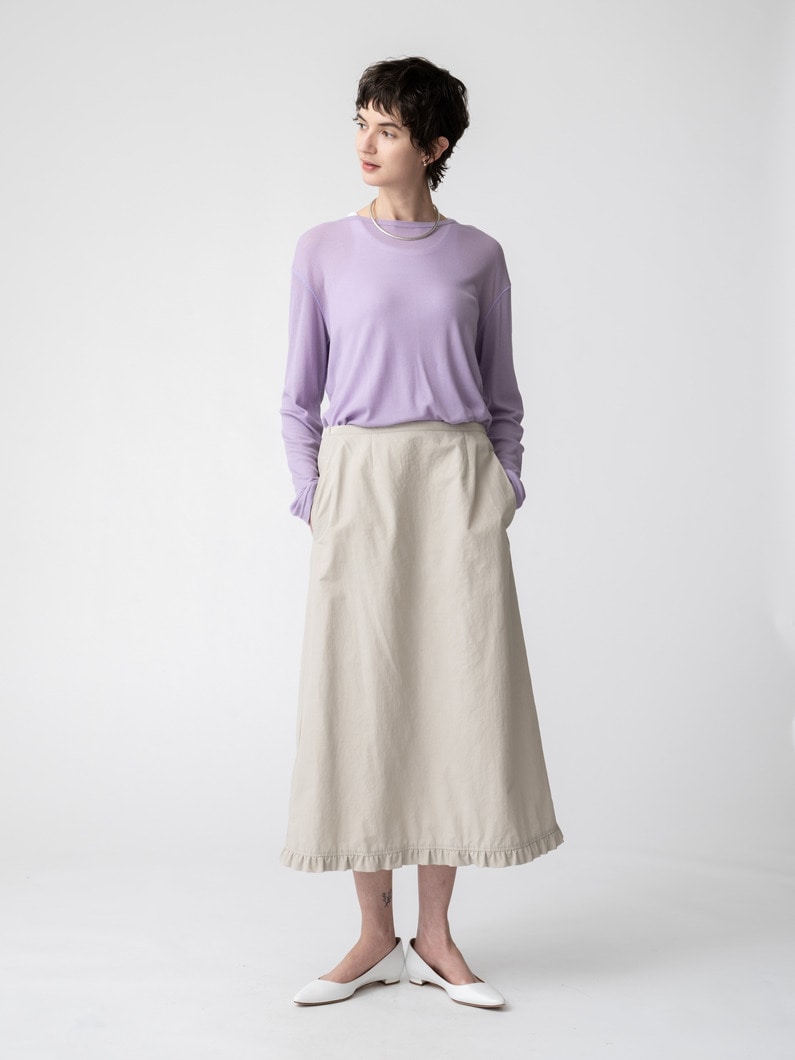 シアー クルーネック プルオーバー 詳細画像 lavender 3