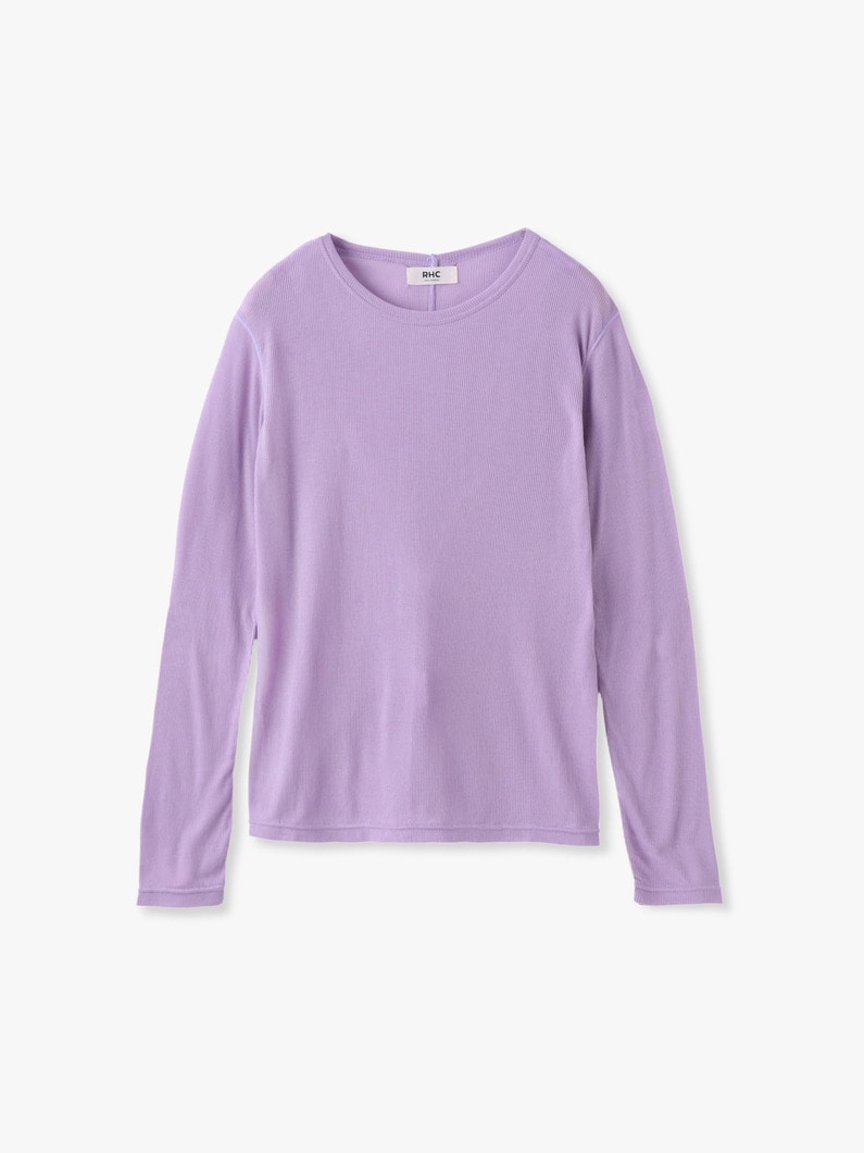 シアー クルーネック プルオーバー 詳細画像 lavender 4