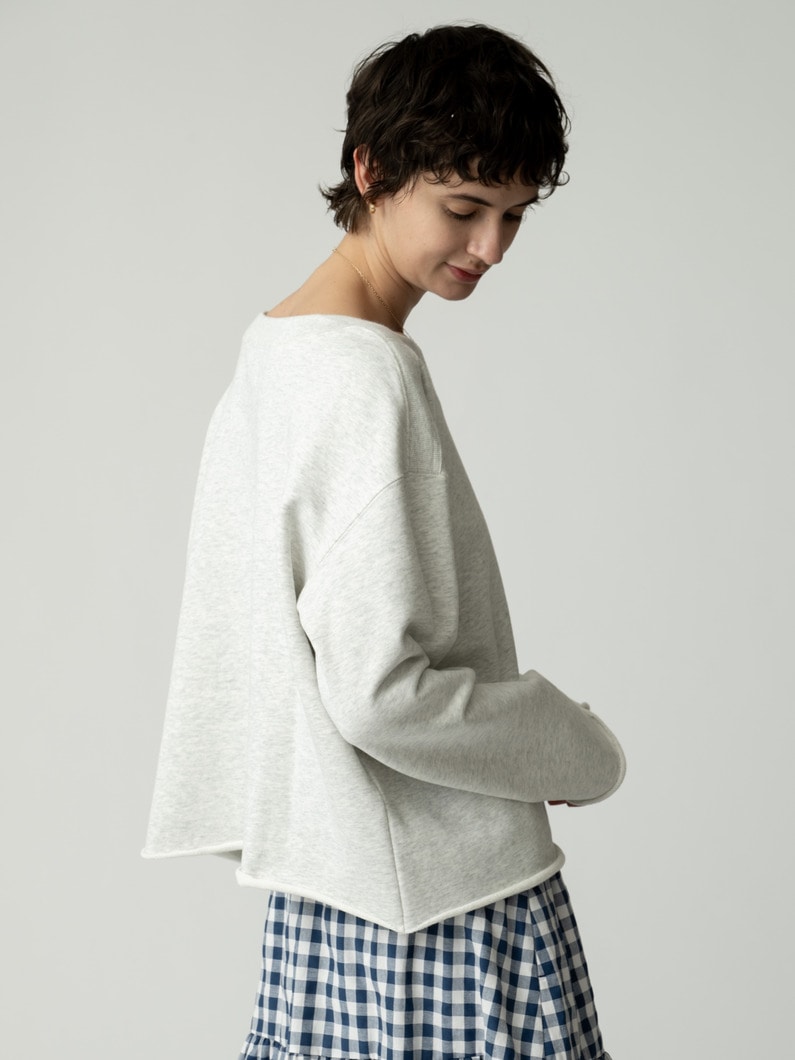 ボートネック スウェット プルオーバー 詳細画像 light gray 2