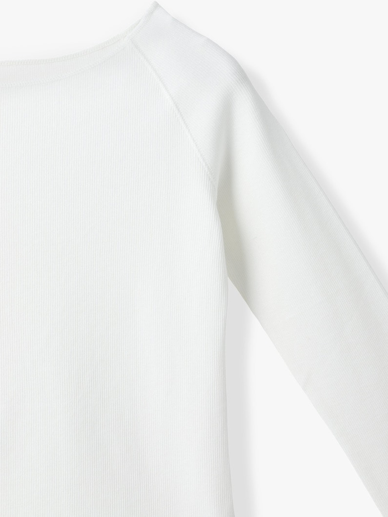 リブ ワイドネック プルオーバー 詳細画像 white 2
