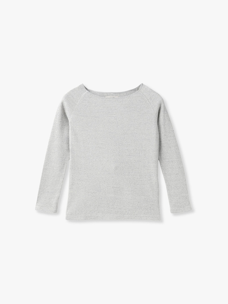リブ ワイドネック プルオーバー 詳細画像 top gray 4