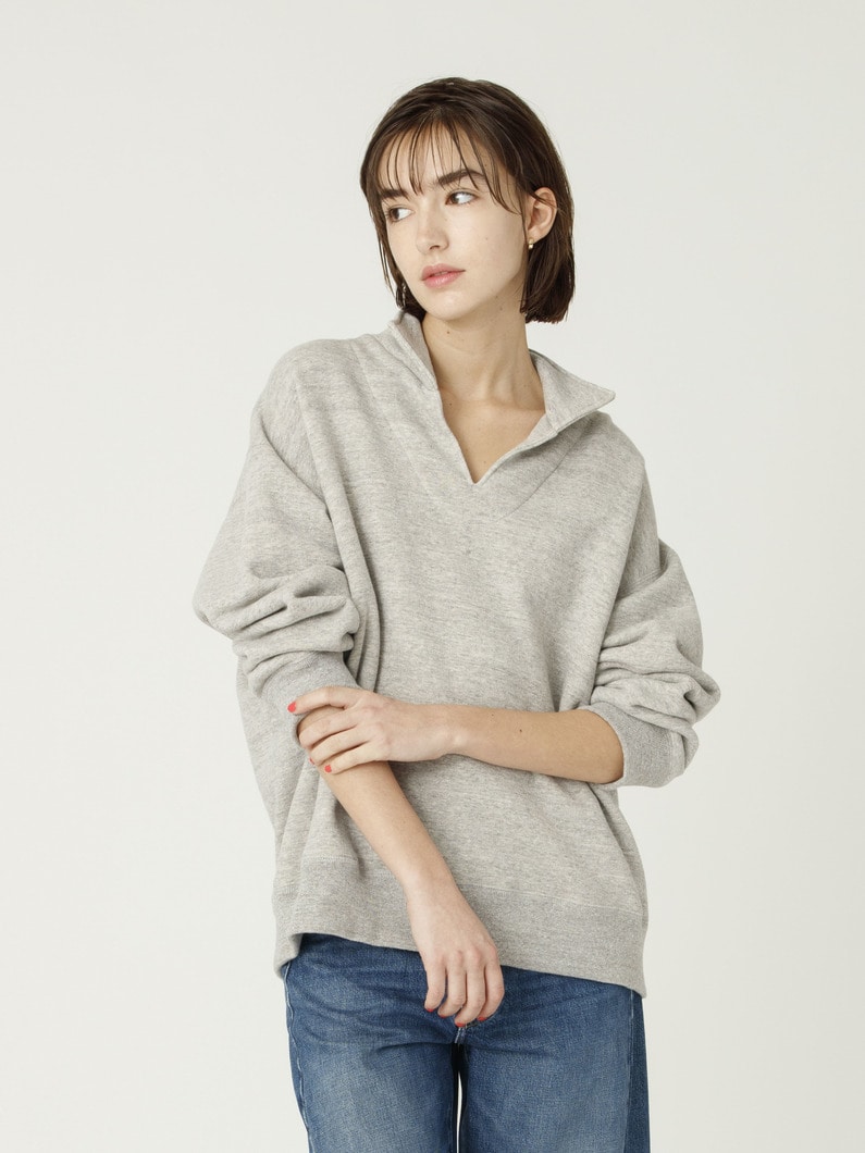 スウェット スキッパー プルオーバー（グレー） 詳細画像 gray 1