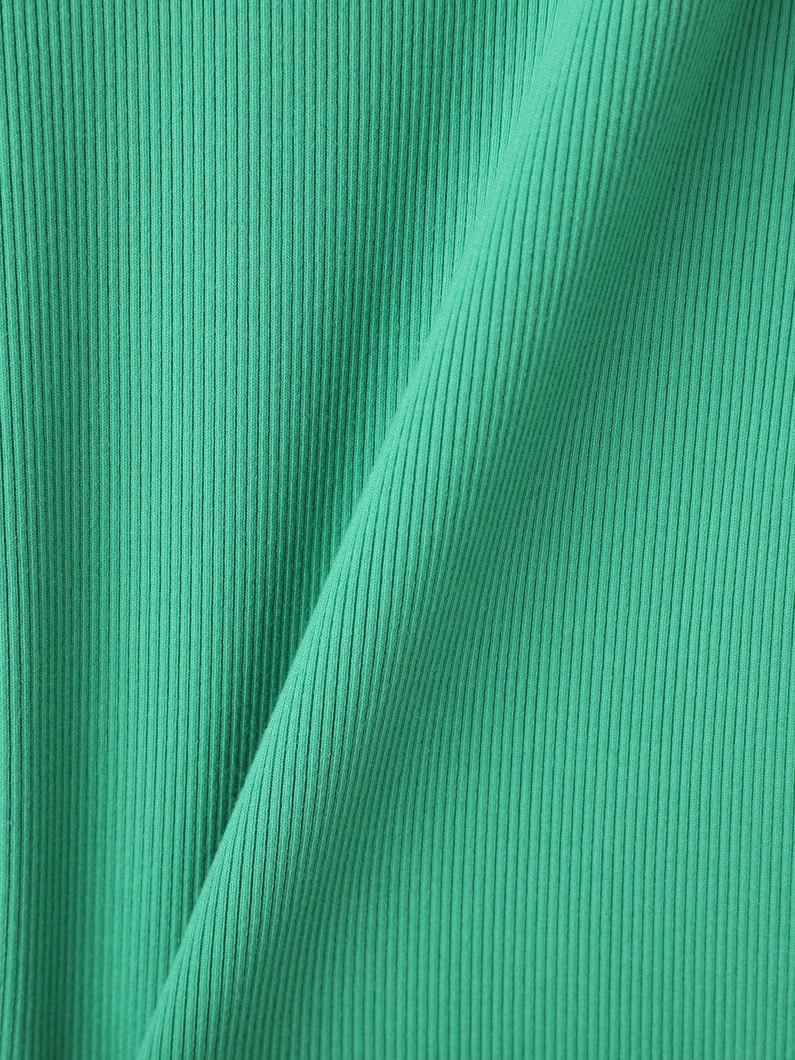 リブ カーディガン（ホワイト/グリーン/ブルー） 詳細画像 green 3