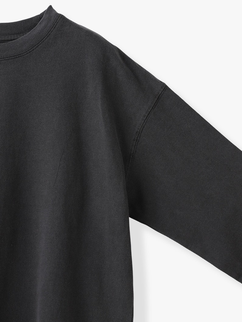 ピグメント ダイ ロングスリーブティー 詳細画像 white 2