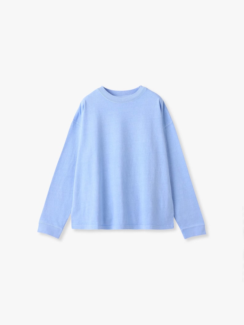 ピグメント ダイ ロングスリーブティー 詳細画像 blue 5