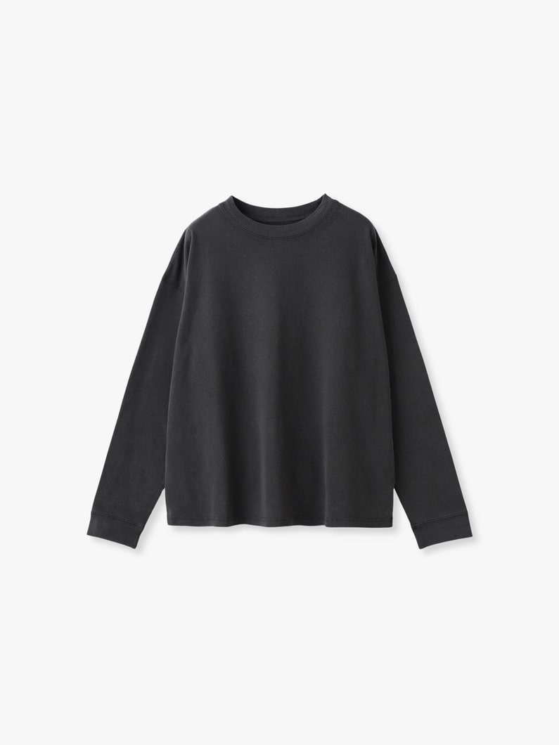 ピグメント ダイ ロングスリーブティー 詳細画像 charcoal gray 3