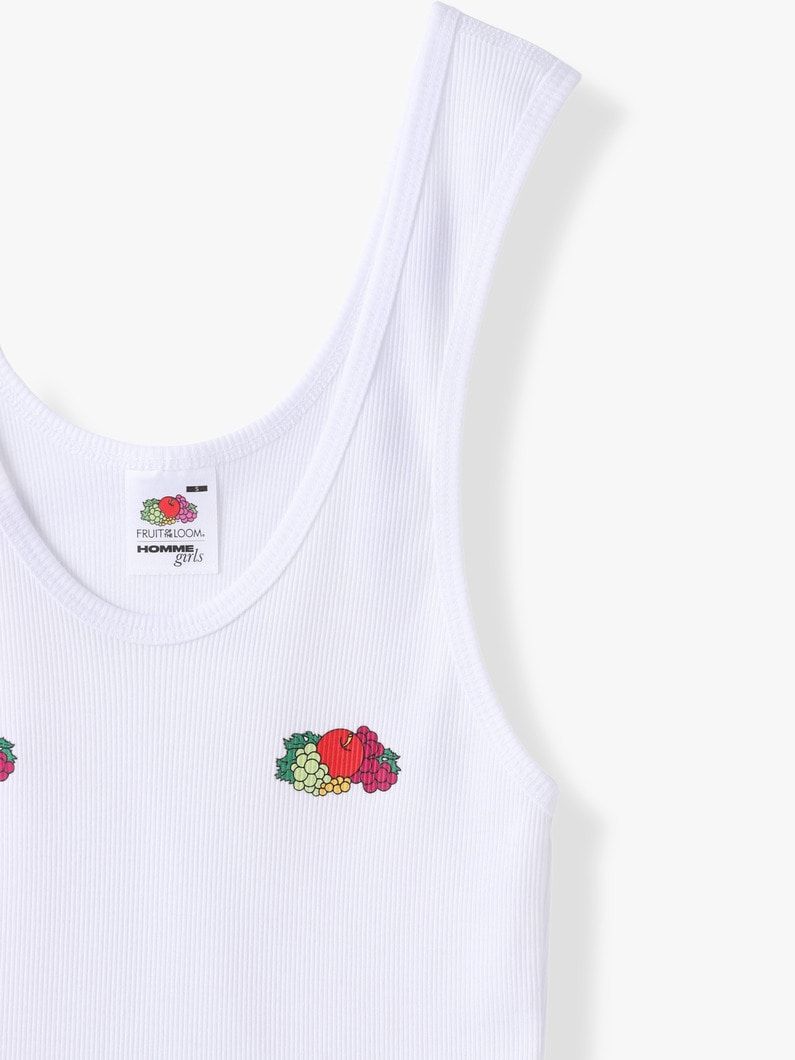 ダブル ロゴ クラシック タンクトップ 詳細画像 white 2