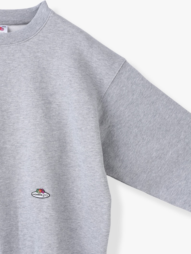 クルーネック スウェット プルオーバー（グレー） 詳細画像 gray 2