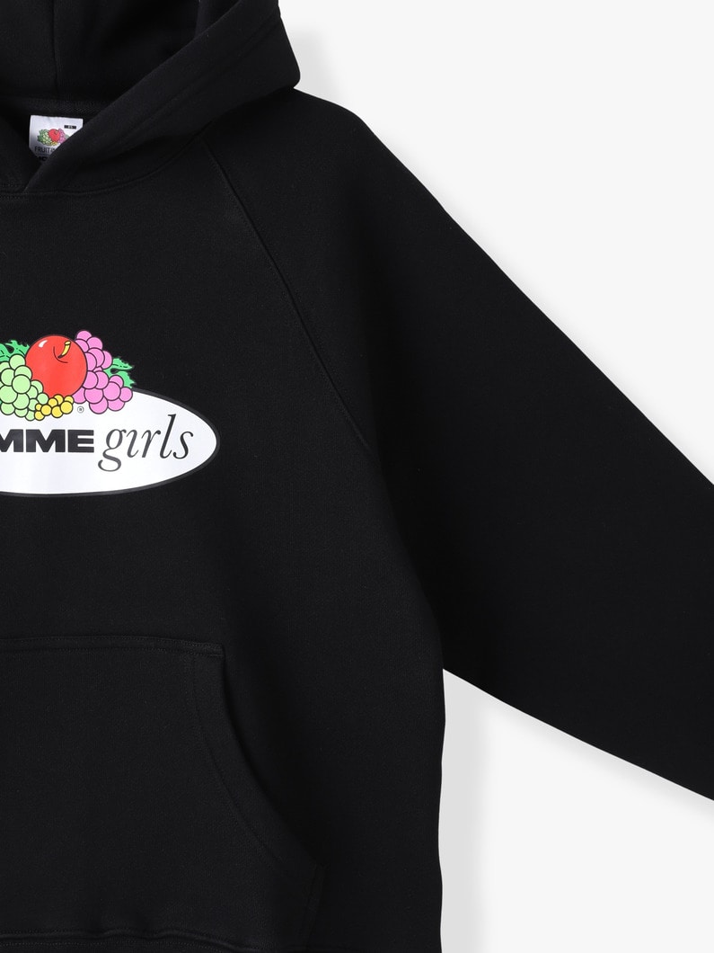 プリントロゴ フーディー 詳細画像 black 2