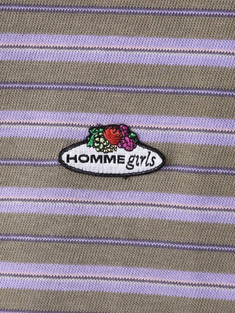 ストライプ ポロ ロングスリーブティー 詳細画像 multi 4