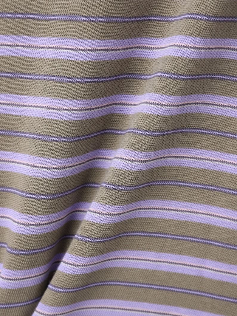 ストライプ ポロ ロングスリーブティー 詳細画像 multi 5