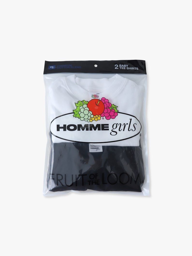 2パック ベビー ティー（ホワイト＆ブラック） 詳細画像 multi 7