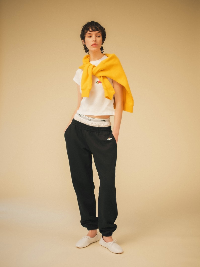 クルーネック スウェット プルオーバー（グリーン/イエロー） 詳細画像 yellow 2