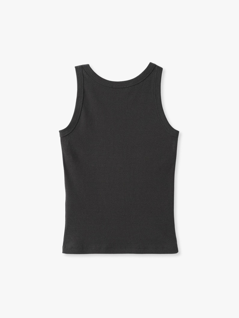リサイクル スビンコットン リブ タンクトップ 詳細画像 charcoal gray 1