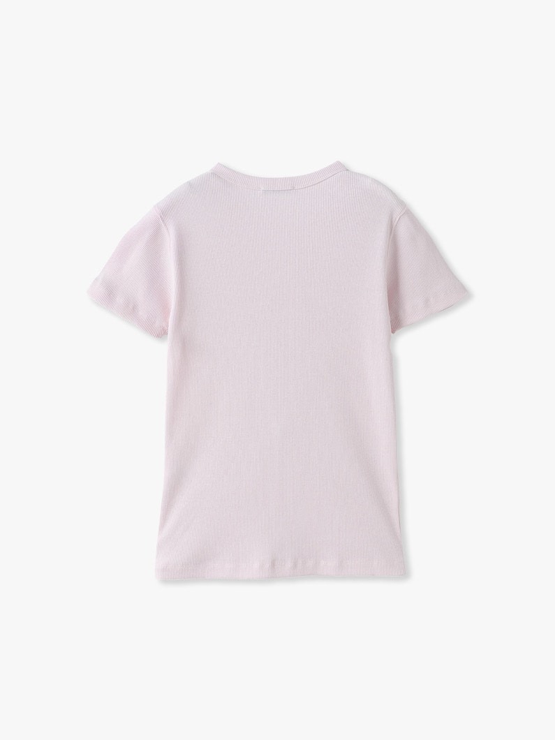 リサイクル スビンコットン リブ ティー 詳細画像 pink 1