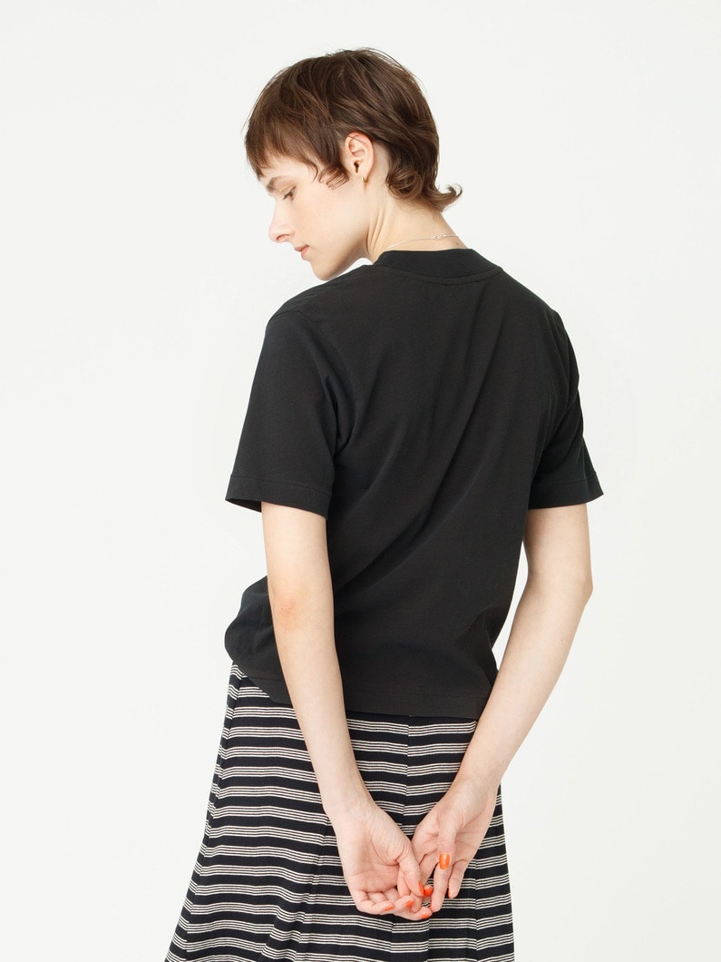 フレスカ ヌバック モックネック ティー 詳細画像 charcoal gray 3