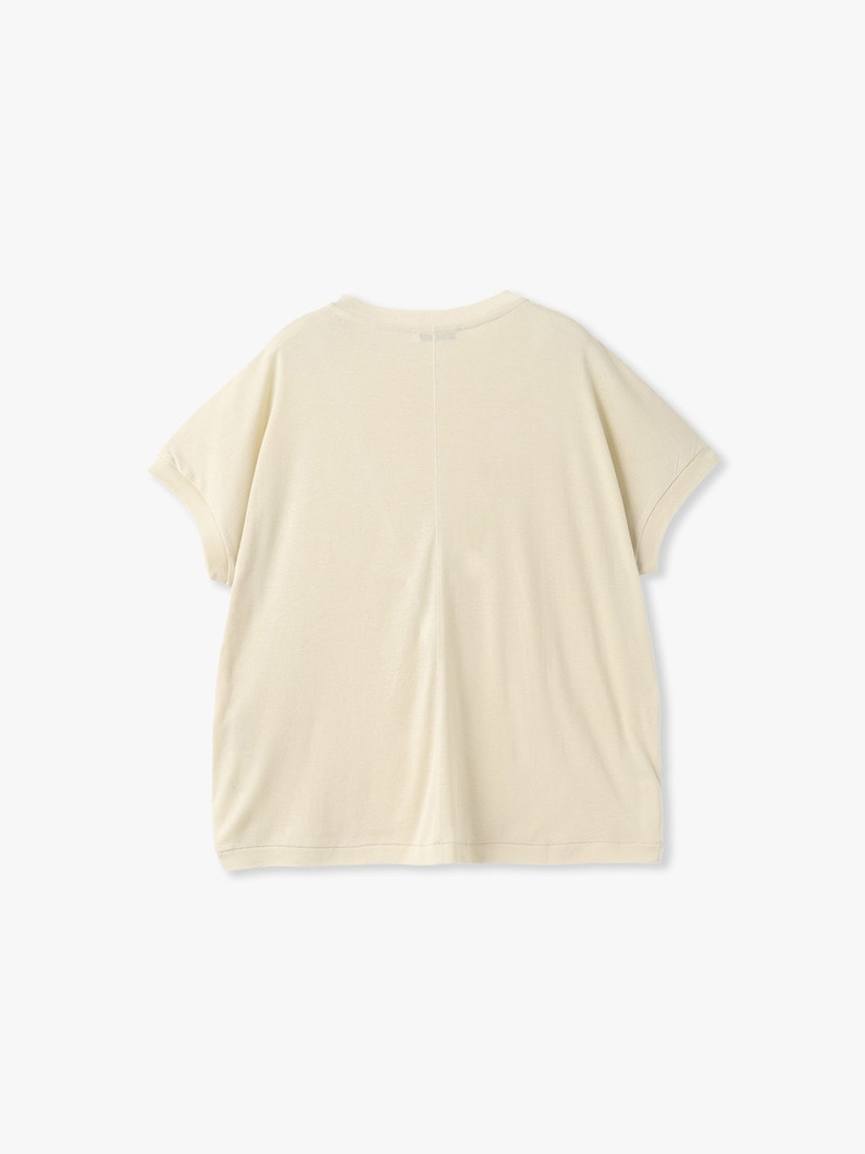 コットンリネン オーバーサイズ  ティー 詳細画像 beige 1