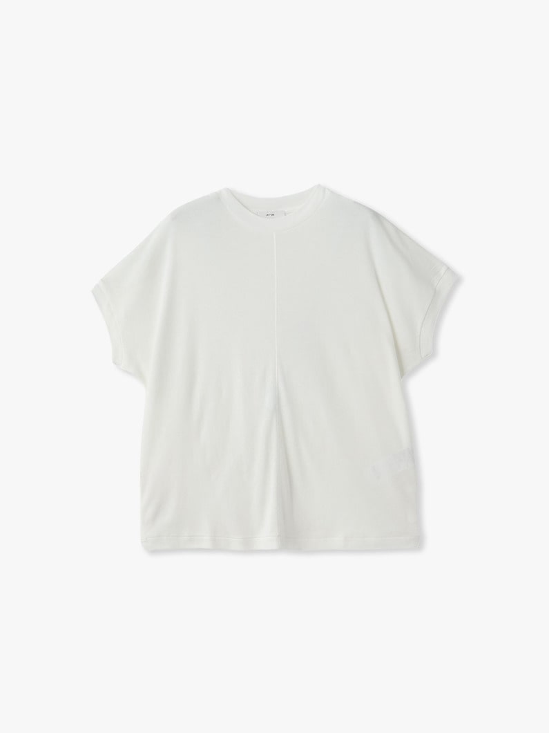 コットンリネン オーバーサイズ  ティー 詳細画像 white 3