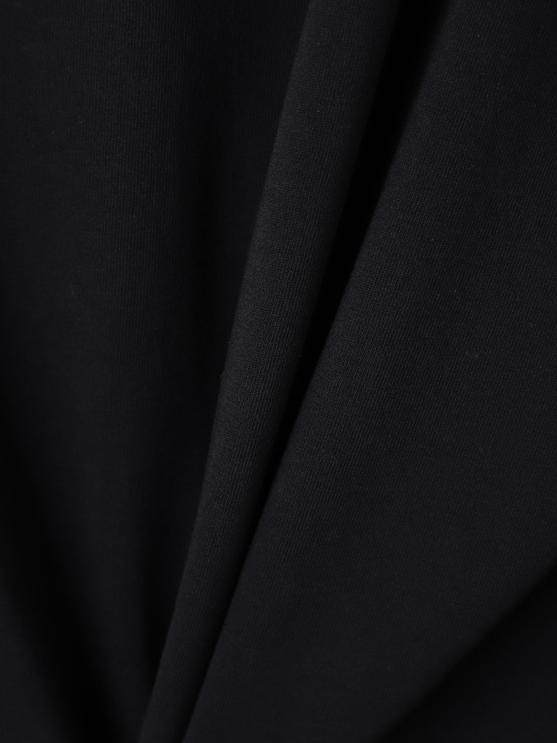 ドライコットン ジャージー オーバーサイズ ティー（ホワイト/ブラック） 詳細画像 black 3