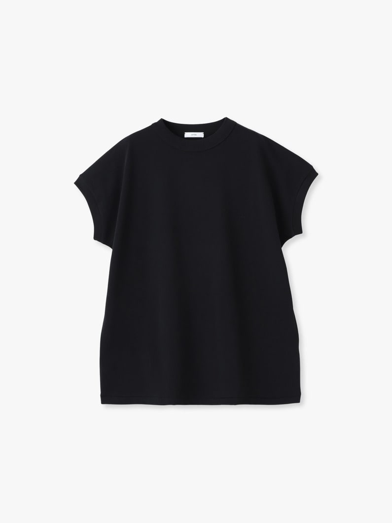 ドライコットン ジャージー オーバーサイズ ティー（ホワイト/ブラック） 詳細画像 black 3