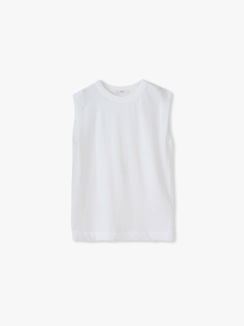 フレスカ シングル ジャージー タンクトップ 詳細画像 white 4