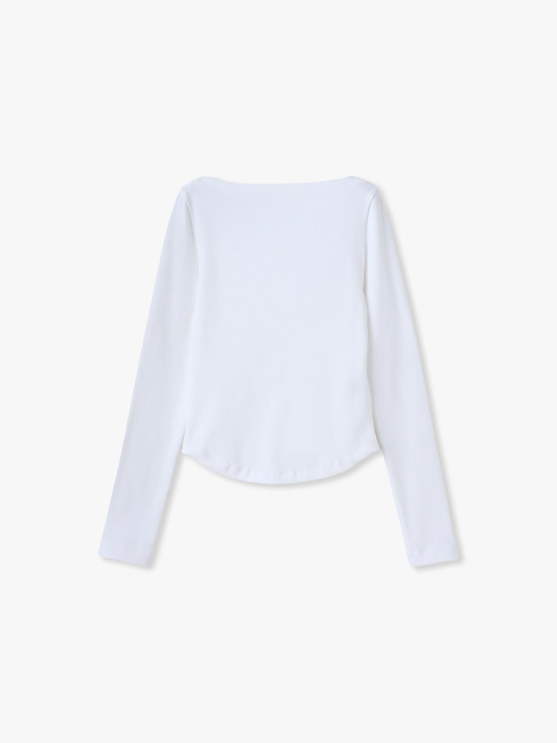 ドライスムース ロングスリーブティー 詳細画像 white