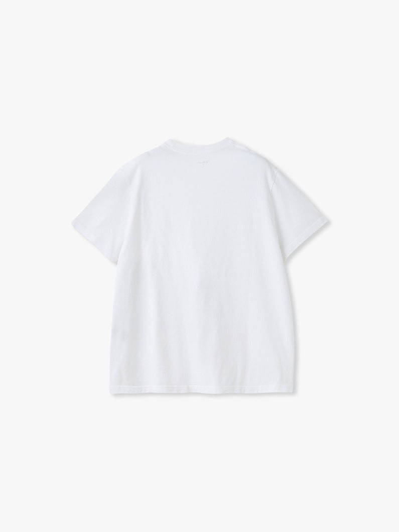 オーガニックコットン ベーシック ティー（ホワイト/ブラック） 詳細画像 off white 1