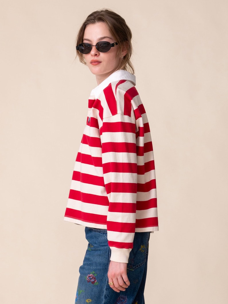 ボックスマッチ ラガーシャツ 詳細画像 red 2