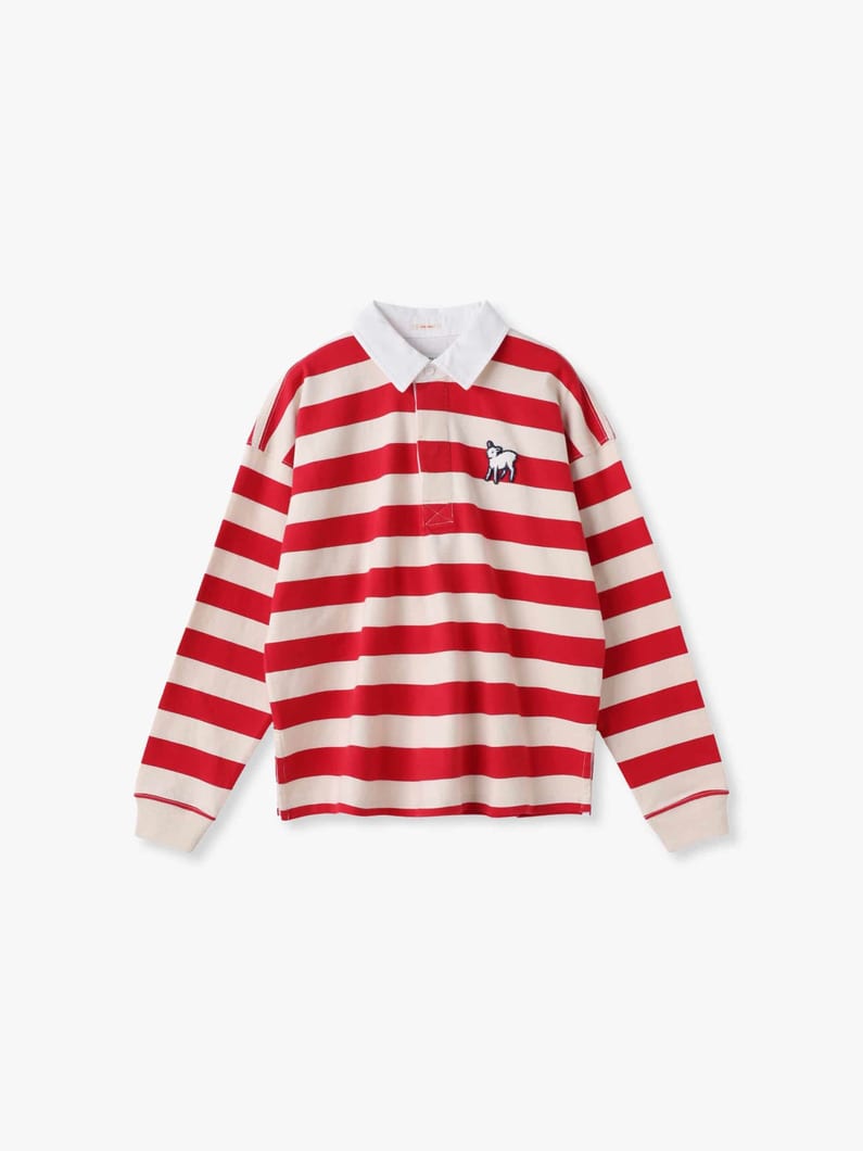 ボックスマッチ ラガーシャツ 詳細画像 red 3