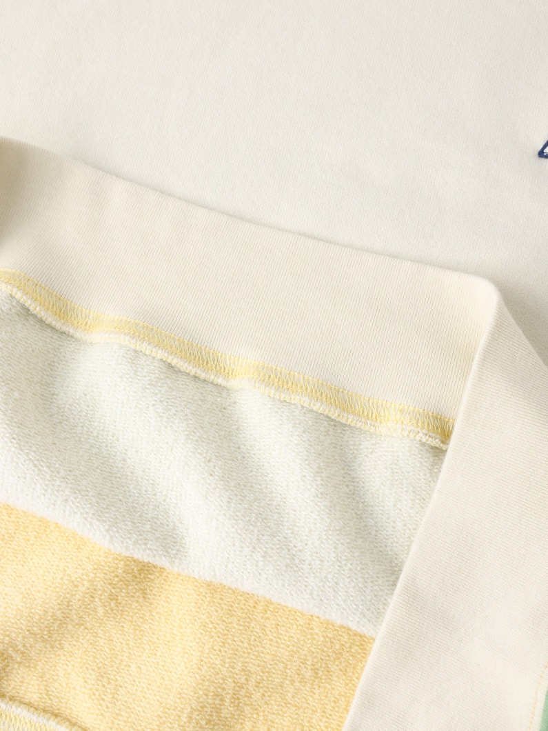 ハーフベース スウェットプルオーバー 詳細画像 white 3