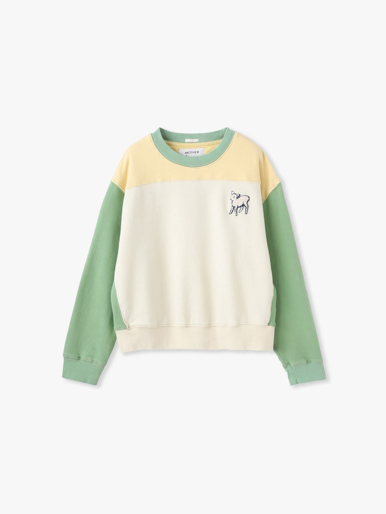 ハーフベース スウェットプルオーバー 詳細画像 white 1