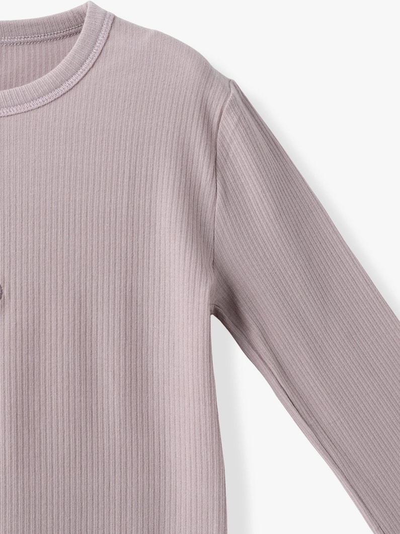 ハート ロングスリーブ ティー（ライトパープル） 詳細画像 light purple 2