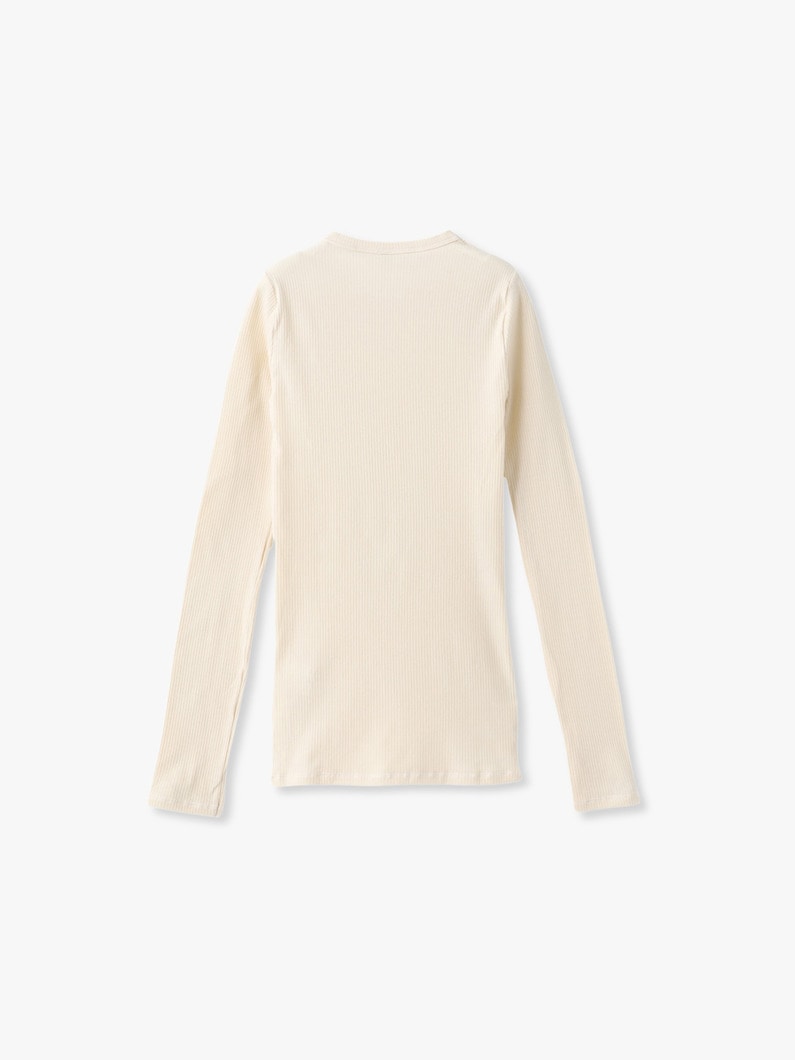 ハート ロングスリーブ ティー（ホワイト） 詳細画像 white 1