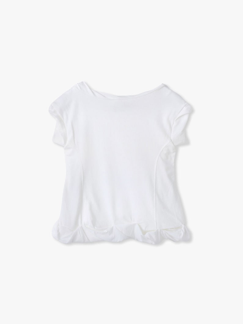 レイヤード ツイスト ティー 詳細画像 white 1