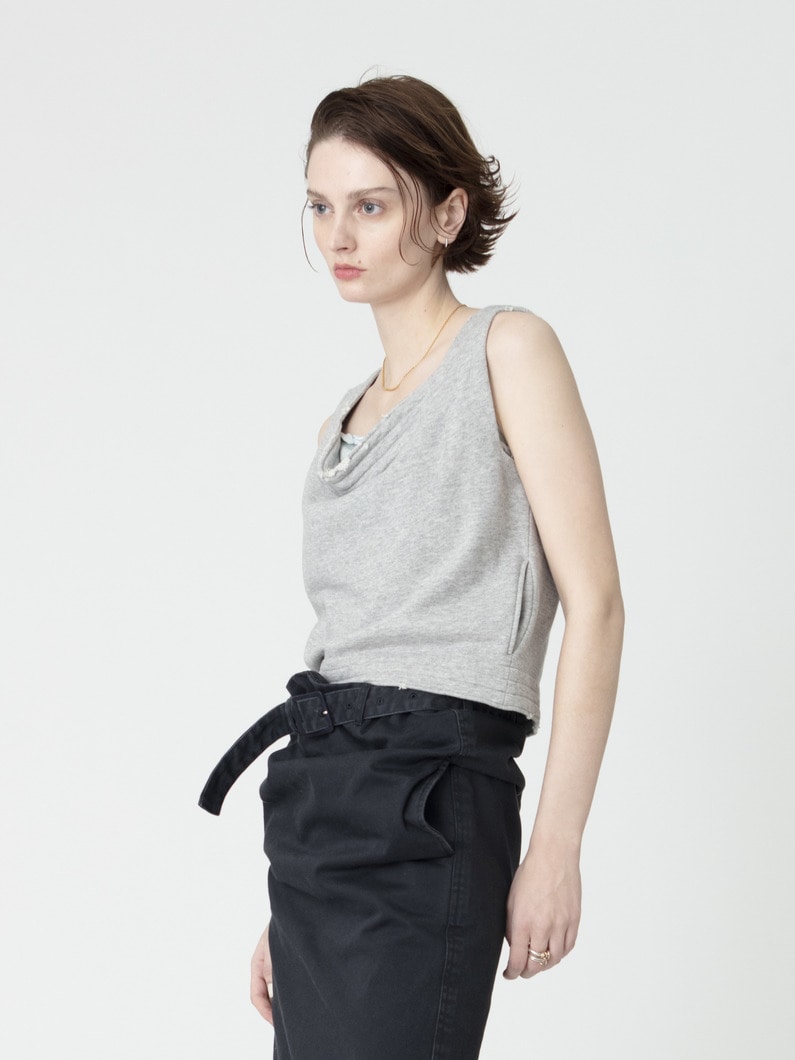 スウェット スリーブレス トップ 詳細画像 medium gray 2