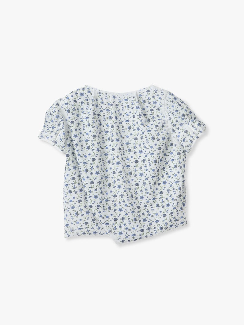 フラワー プリント スリーブレス ブラウス 詳細画像 blue 1