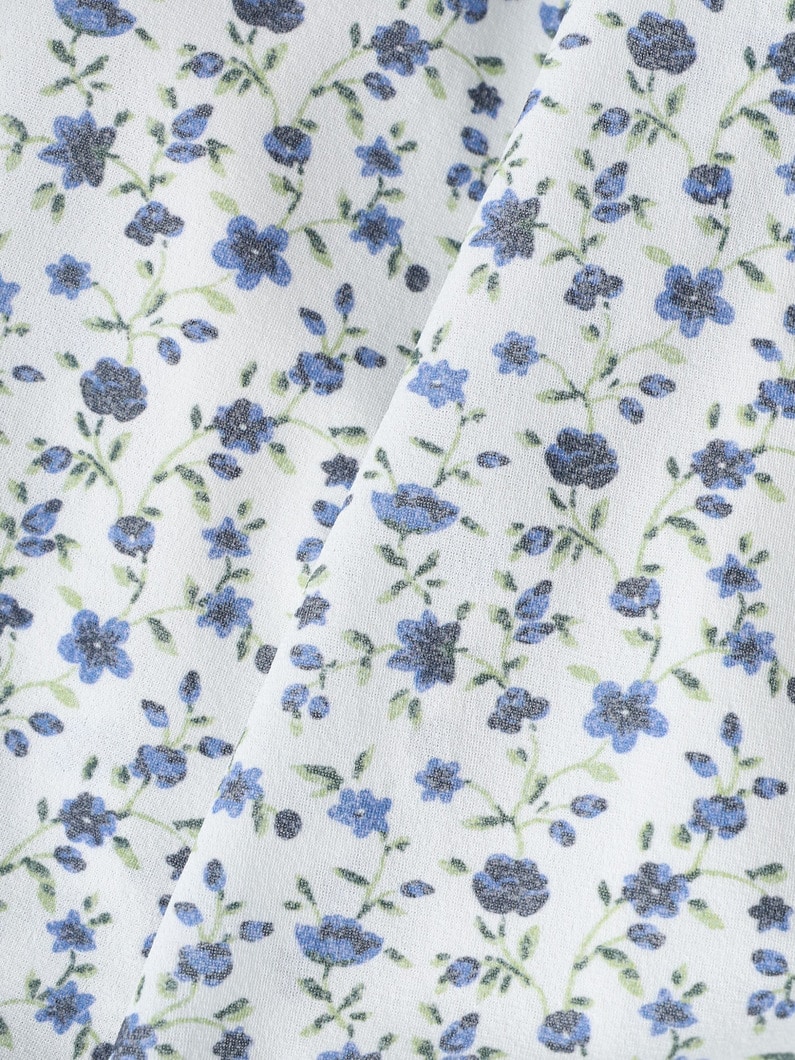 フラワー プリント スリーブレス ブラウス 詳細画像 blue 3
