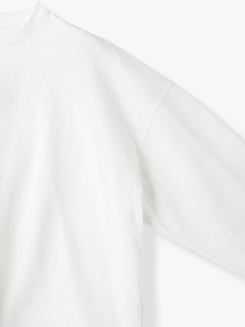 パネルスリーブ ロングスリーブティー 詳細画像 white 2